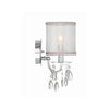 Crystorama Hampton 5.5'' Sconce in Polished Chrome - Additional View