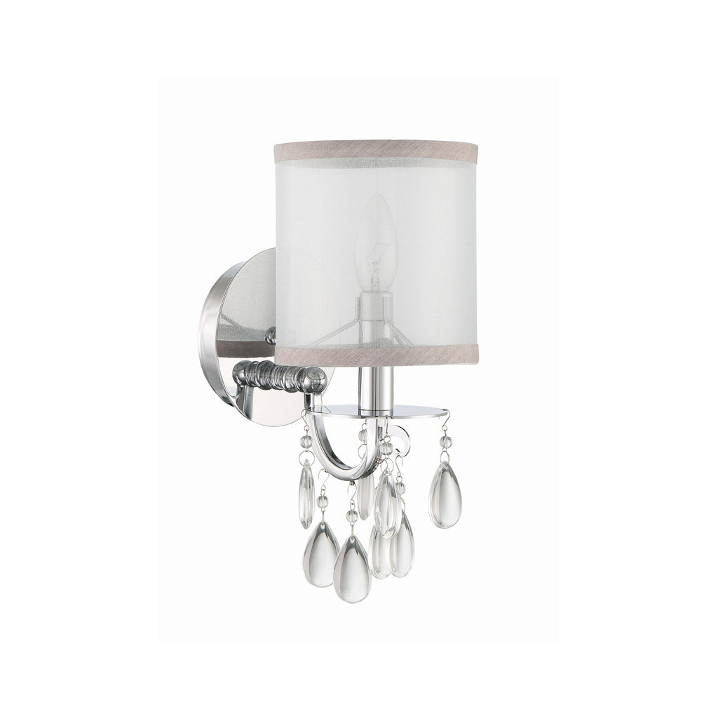 Crystorama Hampton 5.5'' Sconce in Polished Chrome - Additional View