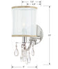 5621-CH Hampton 1 Light Sconce | Dimensions Image