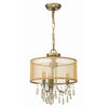 Crystorama Hampton 14'' Chandelier in Antique Brass - Additional View