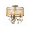 Crystorama Hampton 14'' Semi Flush Mount in Antique Brass - Additional View