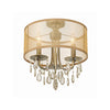 Crystorama Hampton 14'' Semi Flush Mount in Antique Brass - Additional View