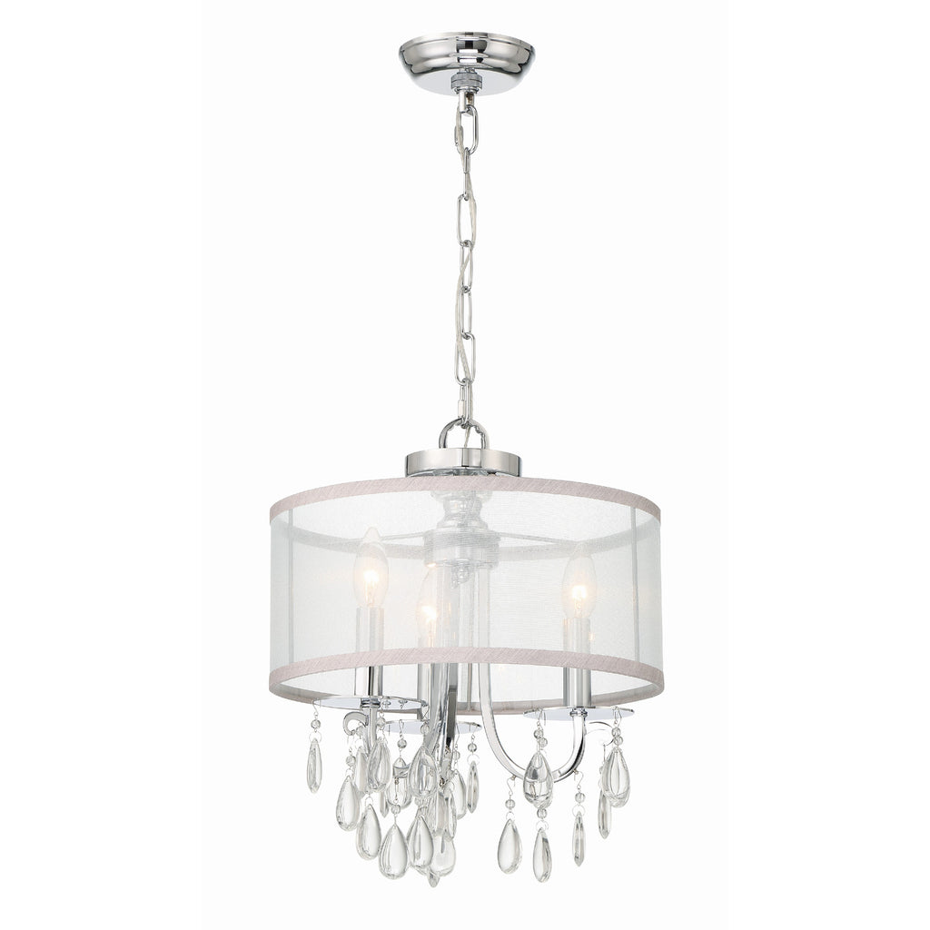 Crystorama Hampton 14'' Chandelier in Polished Chrome - Additional View
