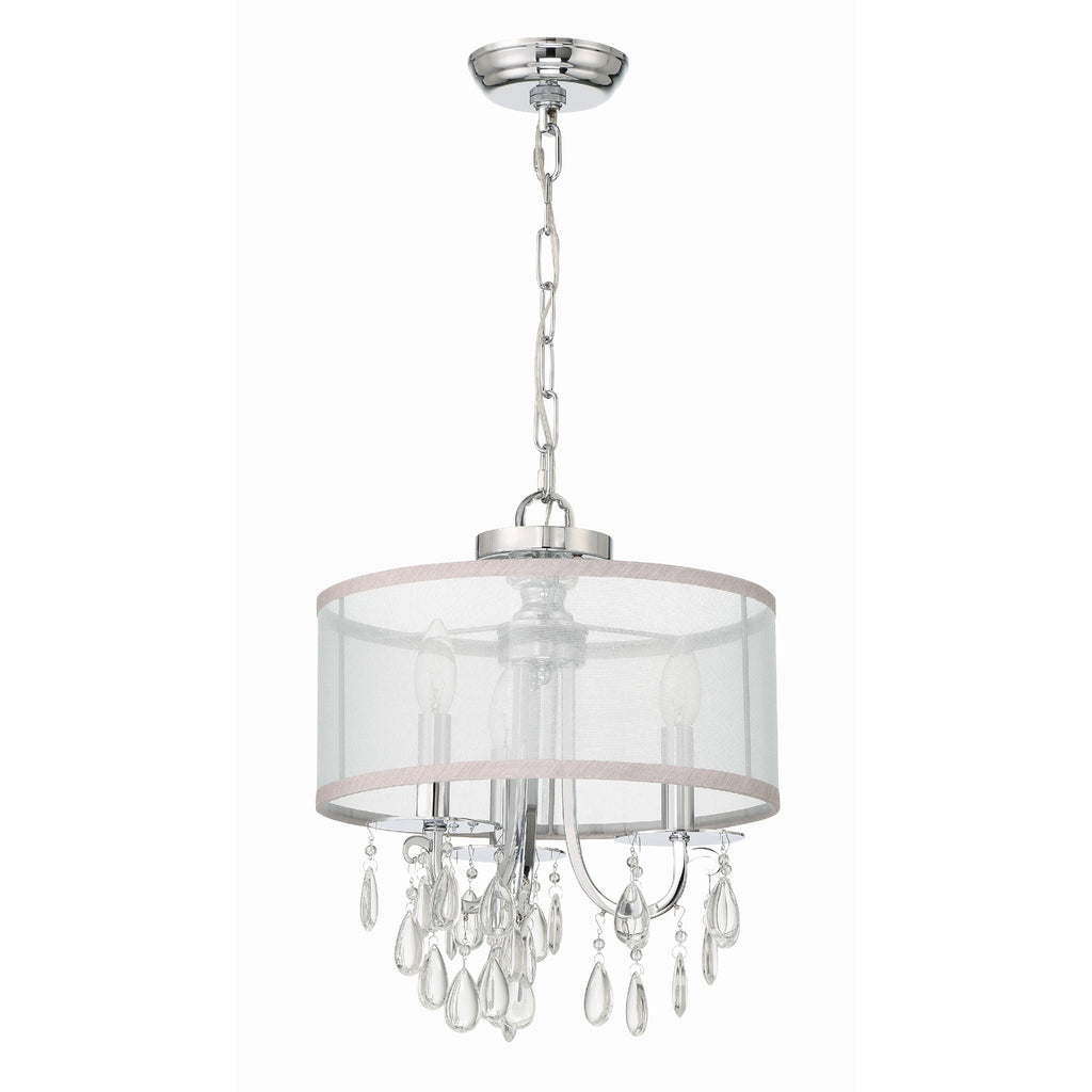 Crystorama Hampton 14'' Chandelier in Polished Chrome - Additional View