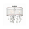 Crystorama Hampton 14'' Semi Flush Mount in Polished Chrome - Additional View