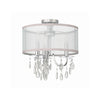 Crystorama Hampton 14'' Semi Flush Mount in Polished Chrome - Additional View