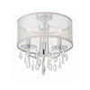 Crystorama Hampton 14'' Semi Flush Mount in Polished Chrome - Additional View