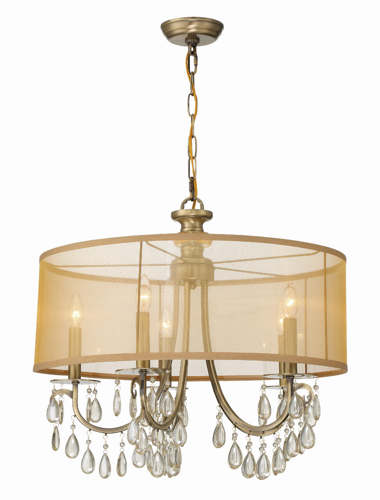 5625-AB Hampton 5 Light Chandelier | Main Image