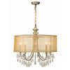 Crystorama Hampton 24'' Chandelier in Antique Brass - Additional View