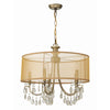 Crystorama Hampton 24'' Chandelier in Antique Brass - Additional View