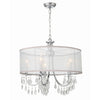 Crystorama Hampton 24'' Chandelier in Polished Chrome - Front View