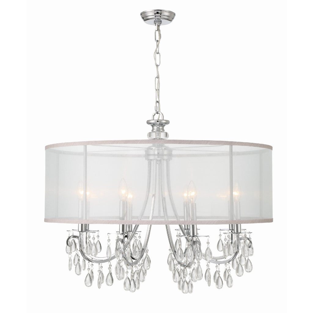 Crystorama Hampton 32'' Chandelier in Polished Chrome - Additional View