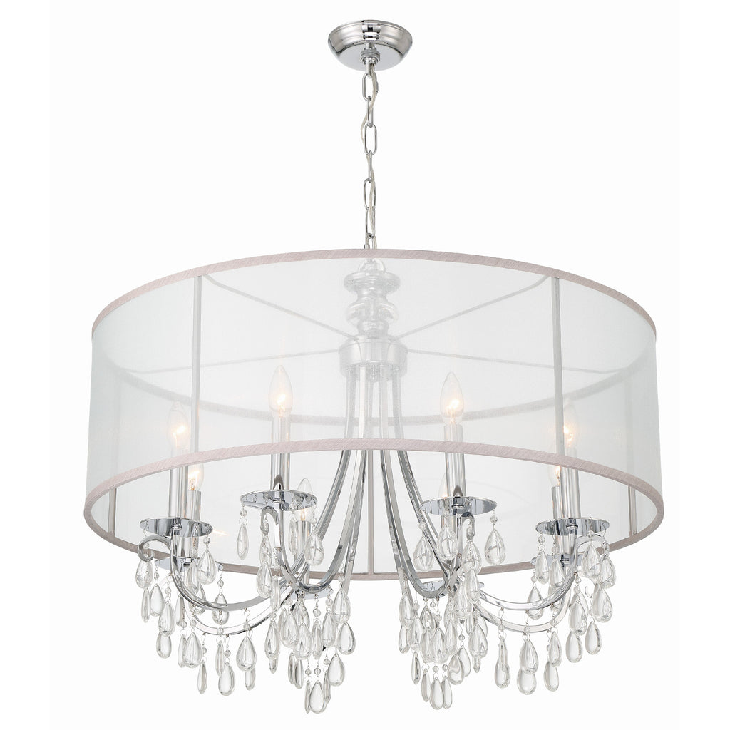 Crystorama Hampton 32'' Chandelier in Polished Chrome - Additional View