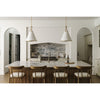 Crystorama Broche 18'' Pendant in Antique Gold - Lifestyle View