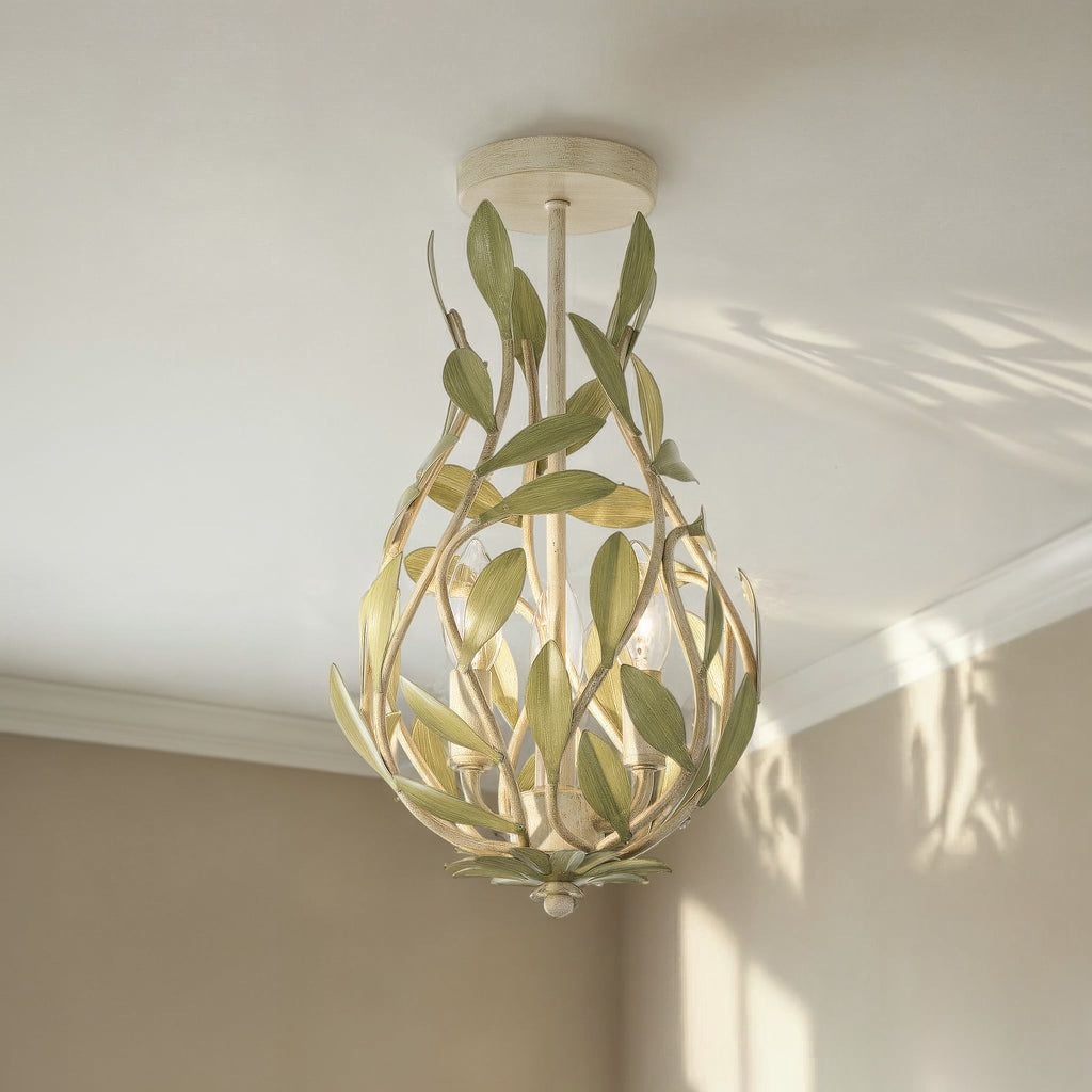 565-CT_CEILING Broche 9'' Semi Flush Mount | Lifestyle Image