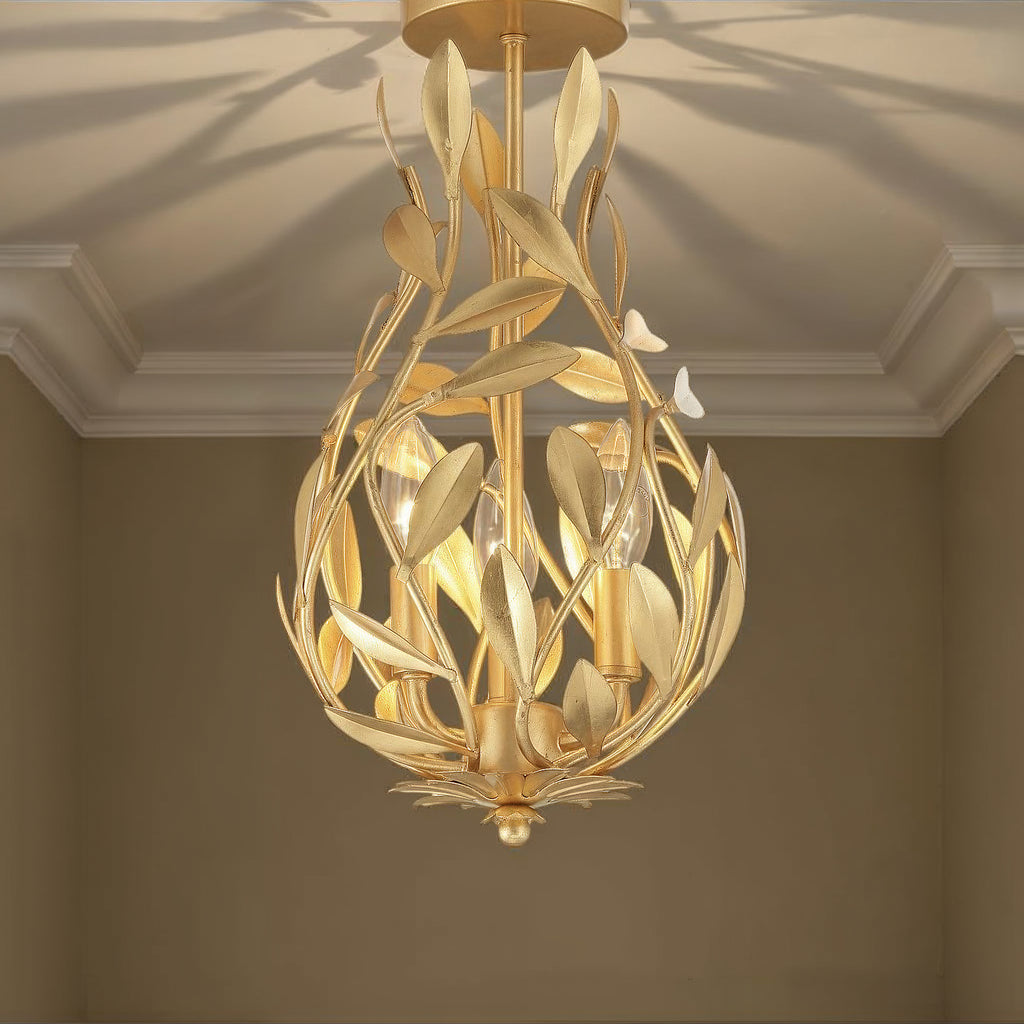 565-GA_CEILING Broche 9'' Semi Flush Mount | Lifestyle Image