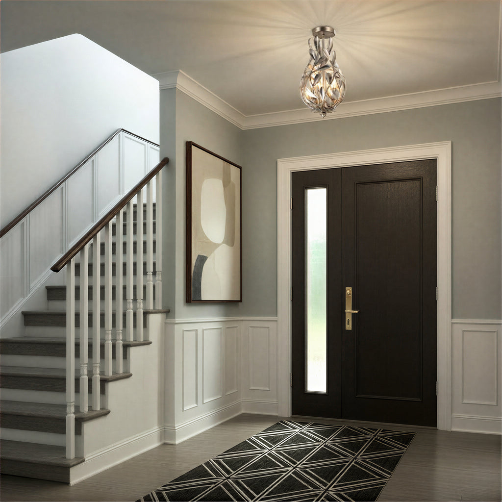 565-SA_CEILING Broche 9'' Semi Flush Mount | Lifestyle Image