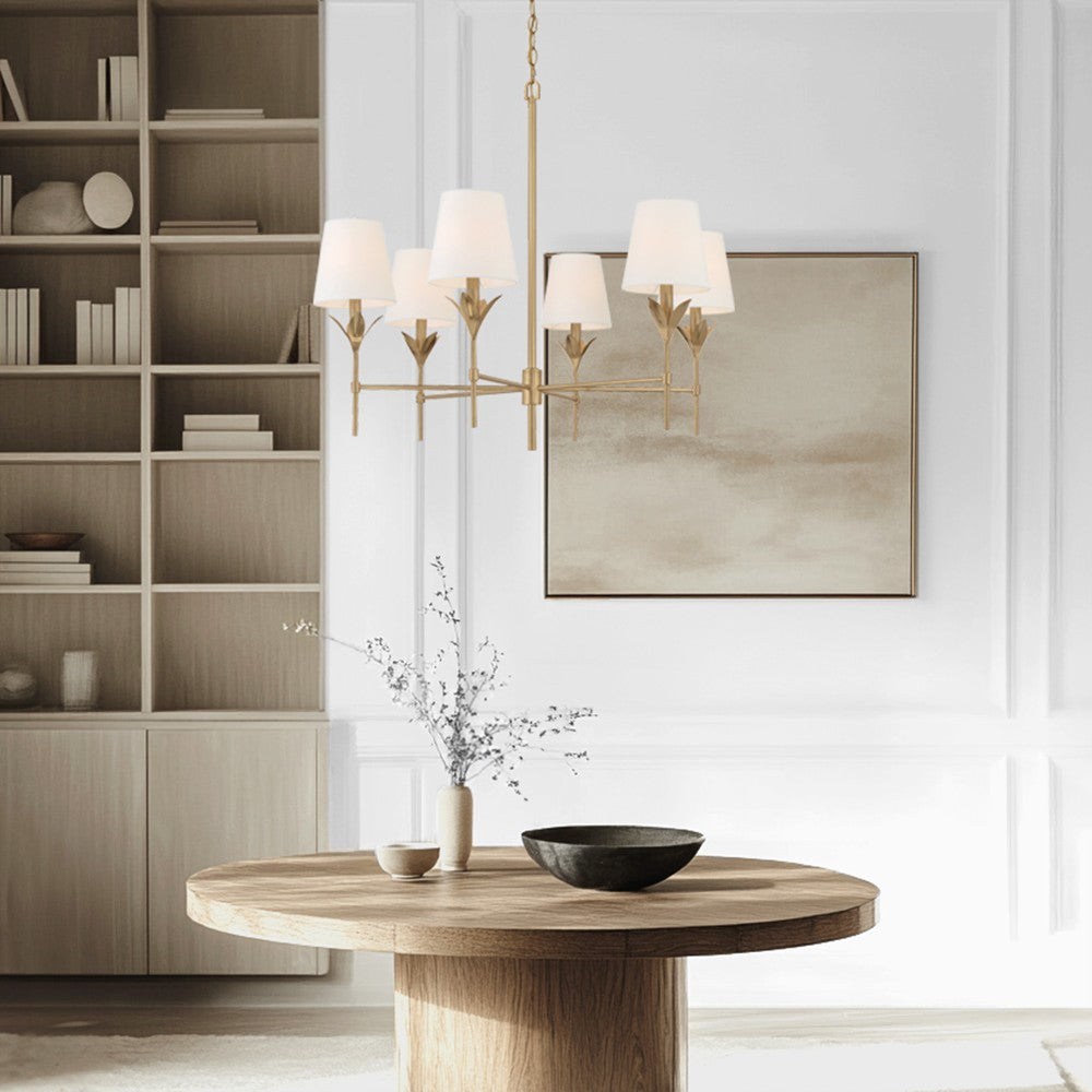 568-GA Broche 32'' Chandelier | Lifestyle Image