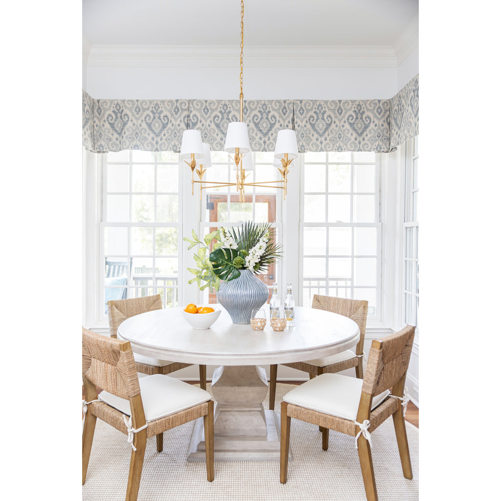 Crystorama Broche 32'' Chandelier in Antique Gold - Lifestyle View