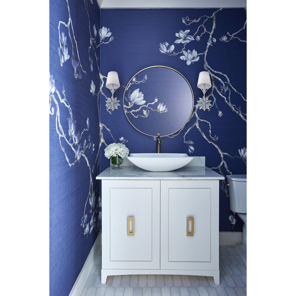 Crystorama Broche 6.5'' Sconce in Matte White - Lifestyle View