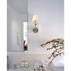 Crystorama Broche 6.5'' Sconce in Antique Silver - Lifestyle View