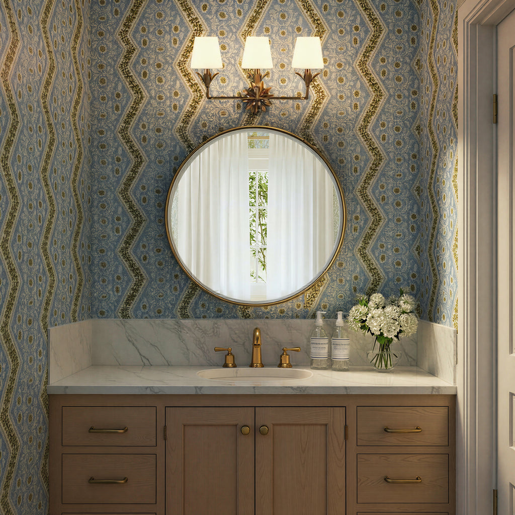 573-OP-GA Broche 25'' Bathroom Vanity | Lifestyle Image