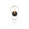 Crystorama Luna 7'' Sconce in English Bronze + Antique Gold - Additional View