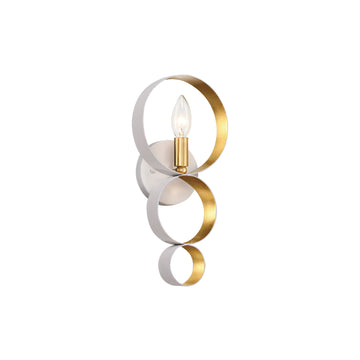 Matte White + Antique Gold