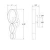 Crystorama Luna 7'' Sconce - Product Dimensions