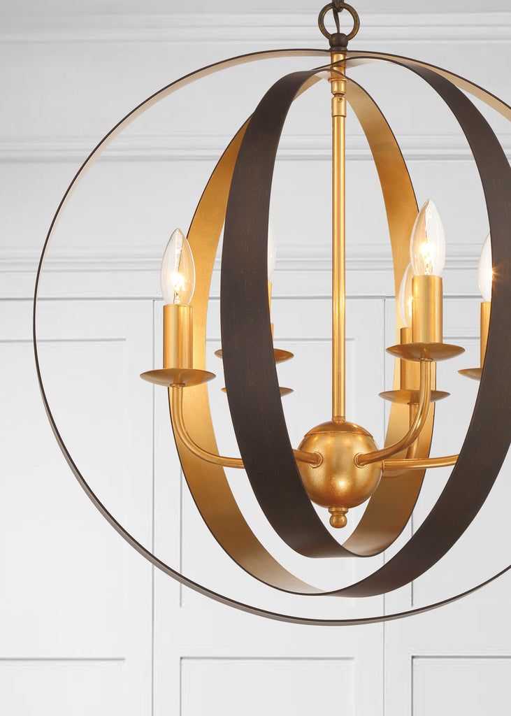 585-EB-GA Luna 21'' Chandelier | Lifestyle Image