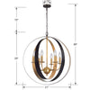 585-EB-GA Luna 21'' Chandelier | Dimensions Image