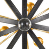 Crystorama Luna 48'' Chandelier in English Bronze + Antique Gold - Additional View