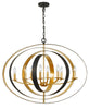 588-EB-GA Luna 36'' Oval Chandelier | Main Image