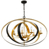 588-EB-GA Luna 8 Light Oval Chandelier | Alternate Image