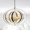588-EB-GA Luna 36'' Oval Chandelier | Lifestyle Image