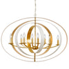 588-MT-GA Luna 8 Light Oval Chandelier | Alternate Image