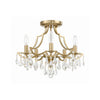 Crystorama Cedar 18.5'' Semi Flush Mount in Vibrant Gold - Additional View