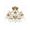 Crystorama Cedar 18.5'' Semi Flush Mount in Vibrant Gold - Additional View