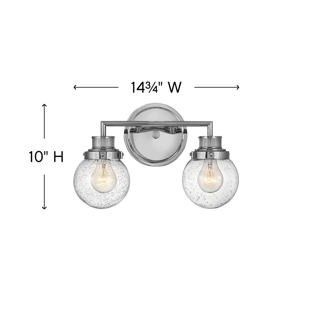 5932CM Poppy 2 Light Bath|Dimensions Image