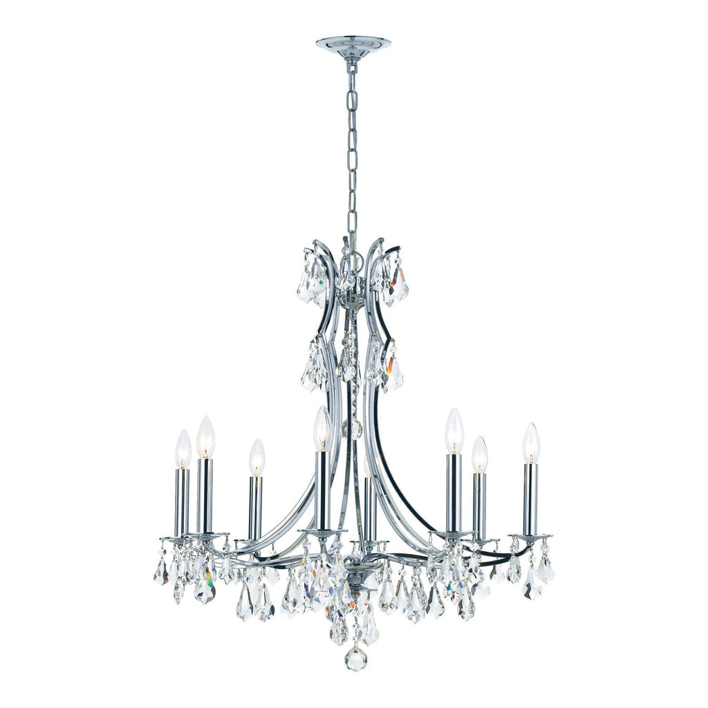 Crystorama Cedar 28'' Chandelier in Polished Chrome - Additional View