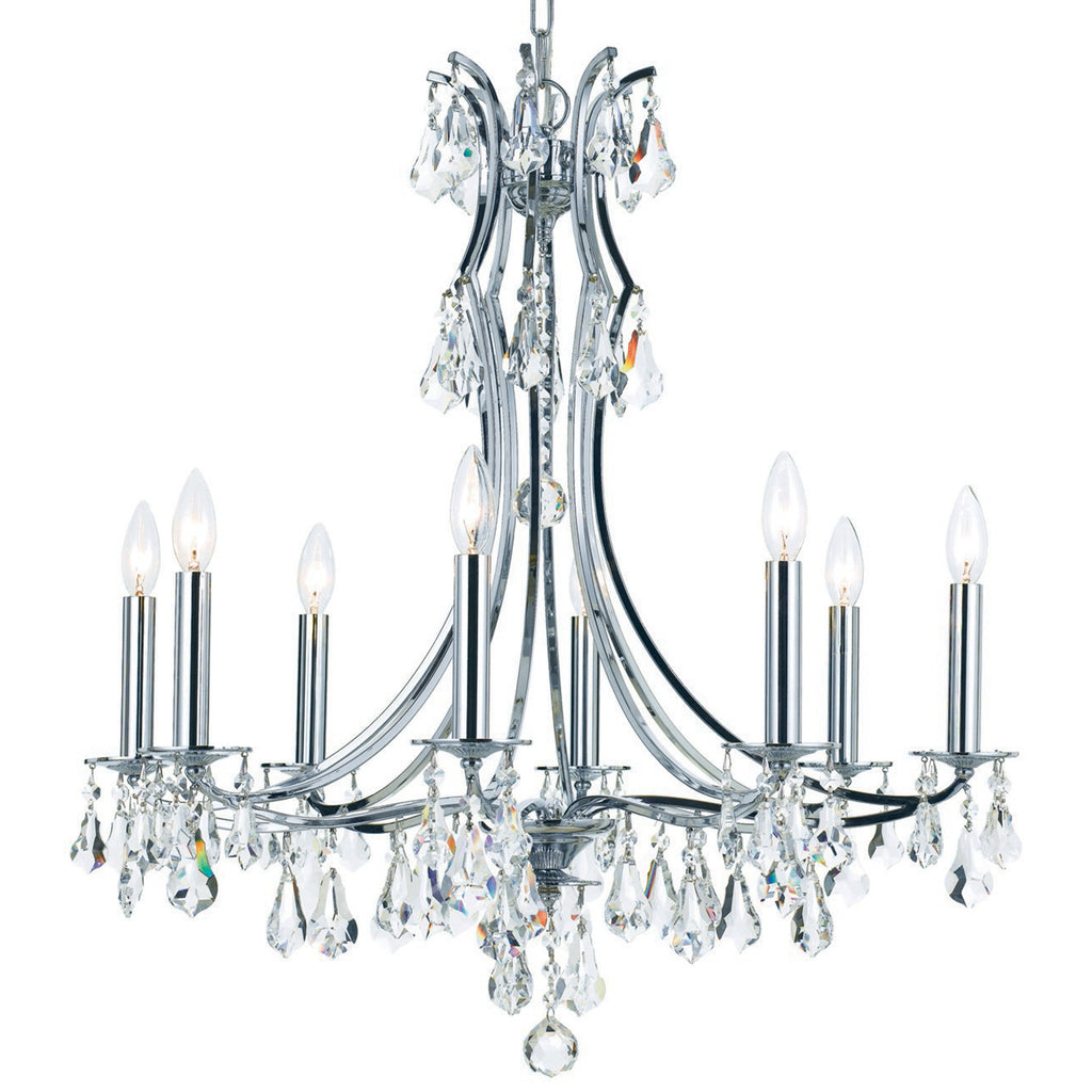 Crystorama Cedar 28'' Chandelier in Polished Chrome - Additional View