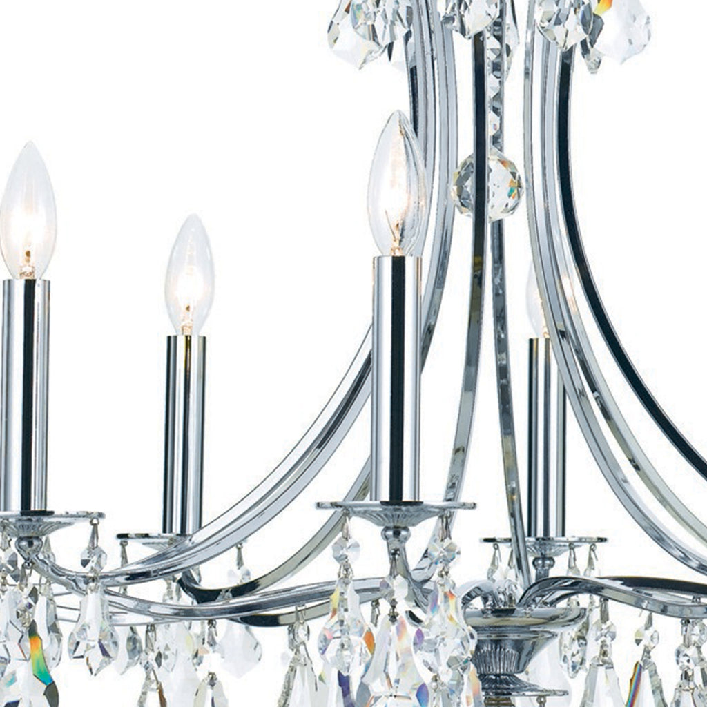 Crystorama Cedar 28'' Chandelier in Polished Chrome - Additional View