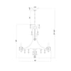Crystorama Cedar 28'' Chandelier - Product Dimensions