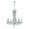 Crystorama Cedar 28'' Chandelier in Polished Chrome - Front View