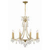 Crystorama Cedar 28'' Chandelier in Vibrant Gold - Additional View