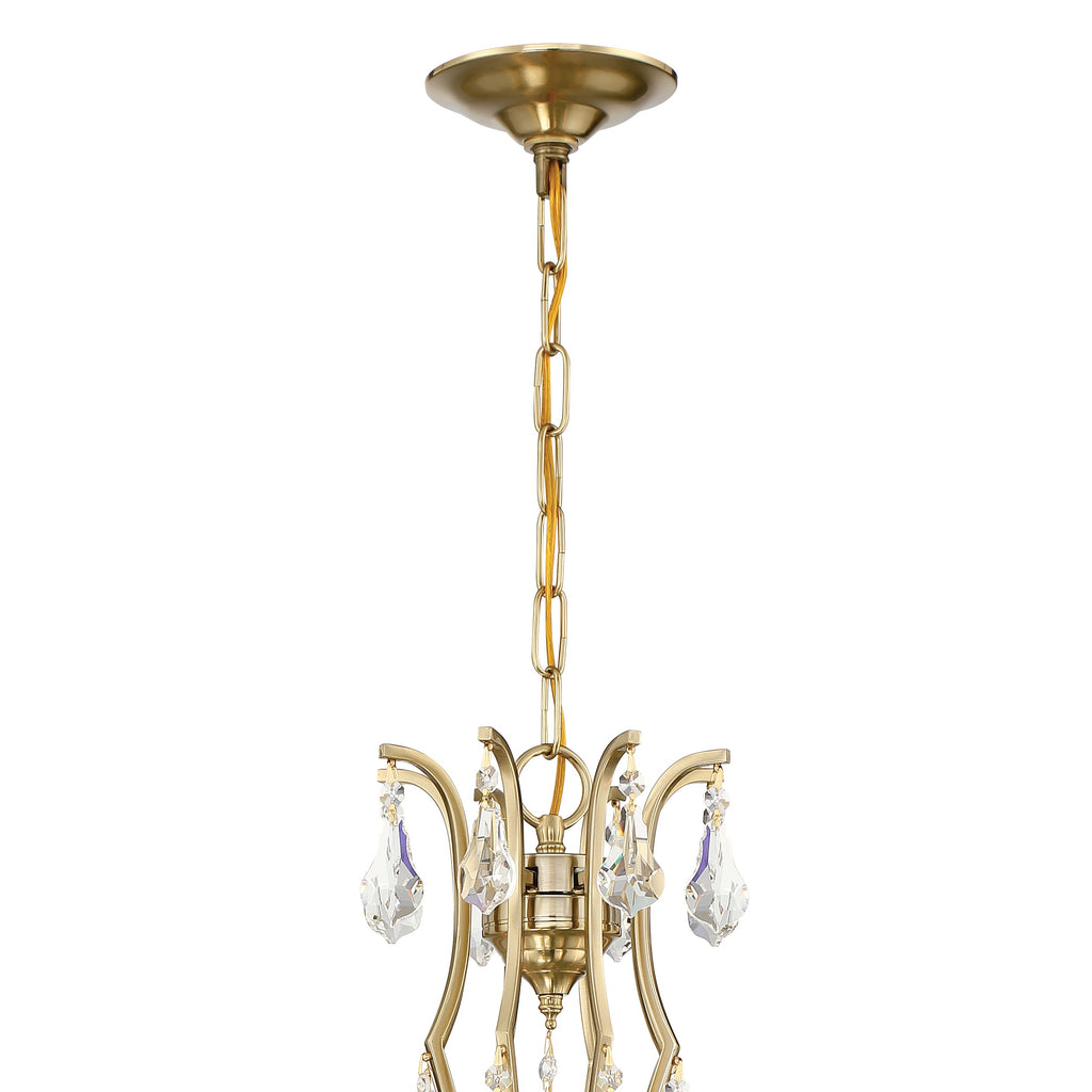 Crystorama Cedar 28'' Chandelier in Vibrant Gold - Additional View