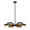 Crystorama Luna 27'' Chandelier in English Bronze + Antique Gold - Additional View