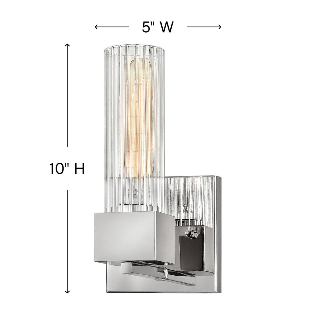 5970PN Xander 1 Light Bath|Dimensions Image