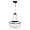 Crystorama Rylee 14'' Chandelier in Matte Black - Additional View
