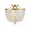 Crystorama Rylee 16.5'' Semi Flush Mount in Antique Gold - Additional View